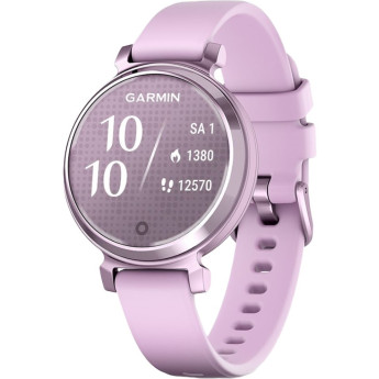 Смарт-часы GARMIN LILY 2, сиреневый металлик с сиреневым силиконовым ремешком